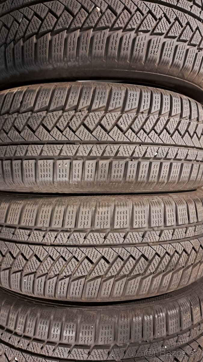 Predám 4ks jazdené zimné 205/60r16-92H Continental