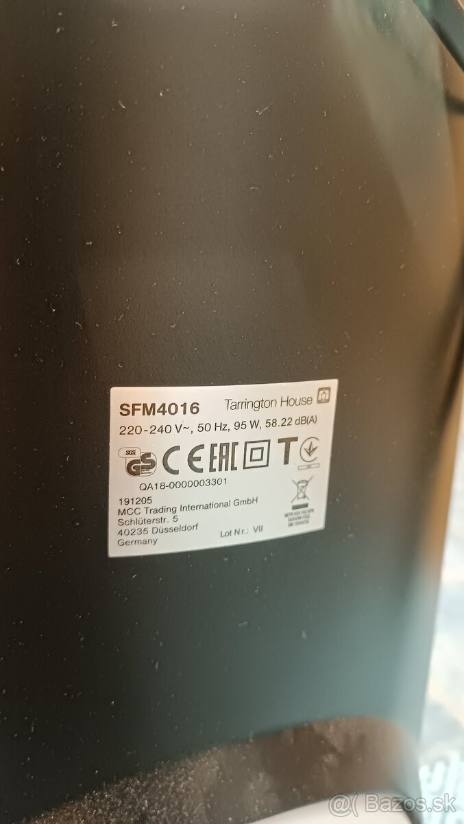 Tarrington House SFM4016 ventilator