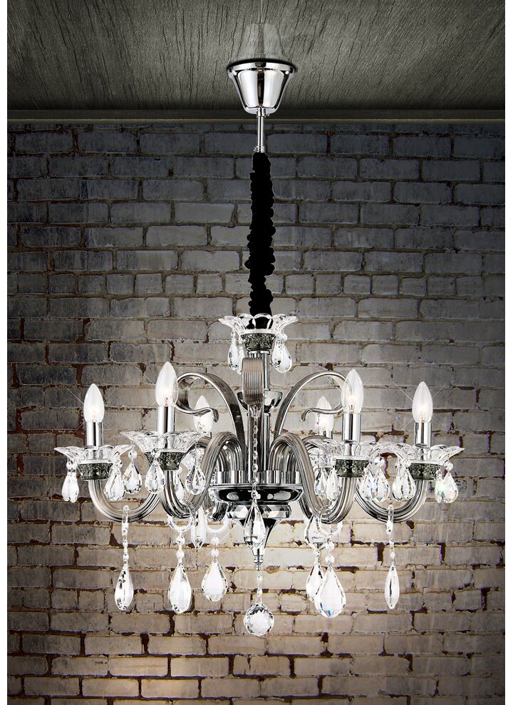 luxusný krištáľový luster Globo 64104-6 DUNJA