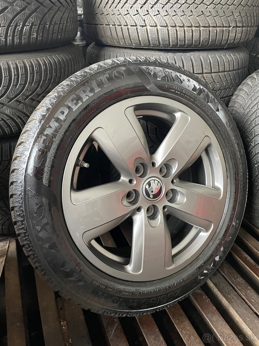 5x112 R16 + 205/55 R16 Semperit SpeedGrip5 Zimné
