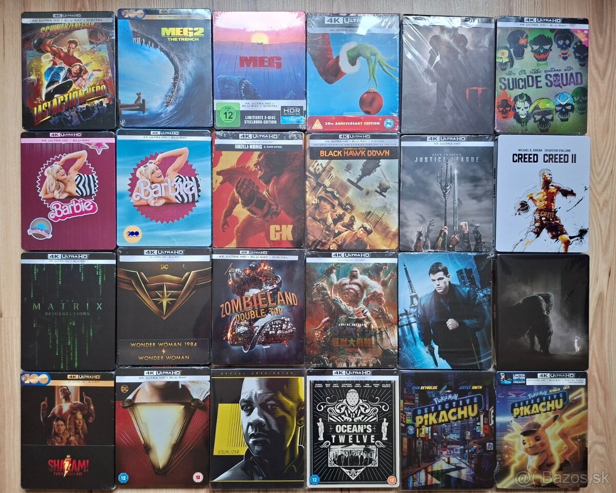 4K UHD blu-ray filmy na predaj
