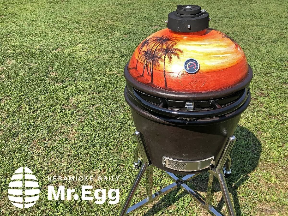 NOVÝ - Keramický grill Mr. Egg - Palmy - 18" a 20"