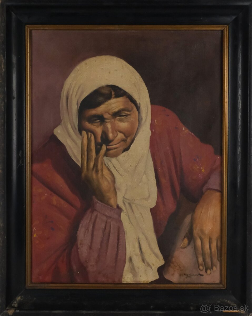 Obraz Július Horn-Žena v šatke