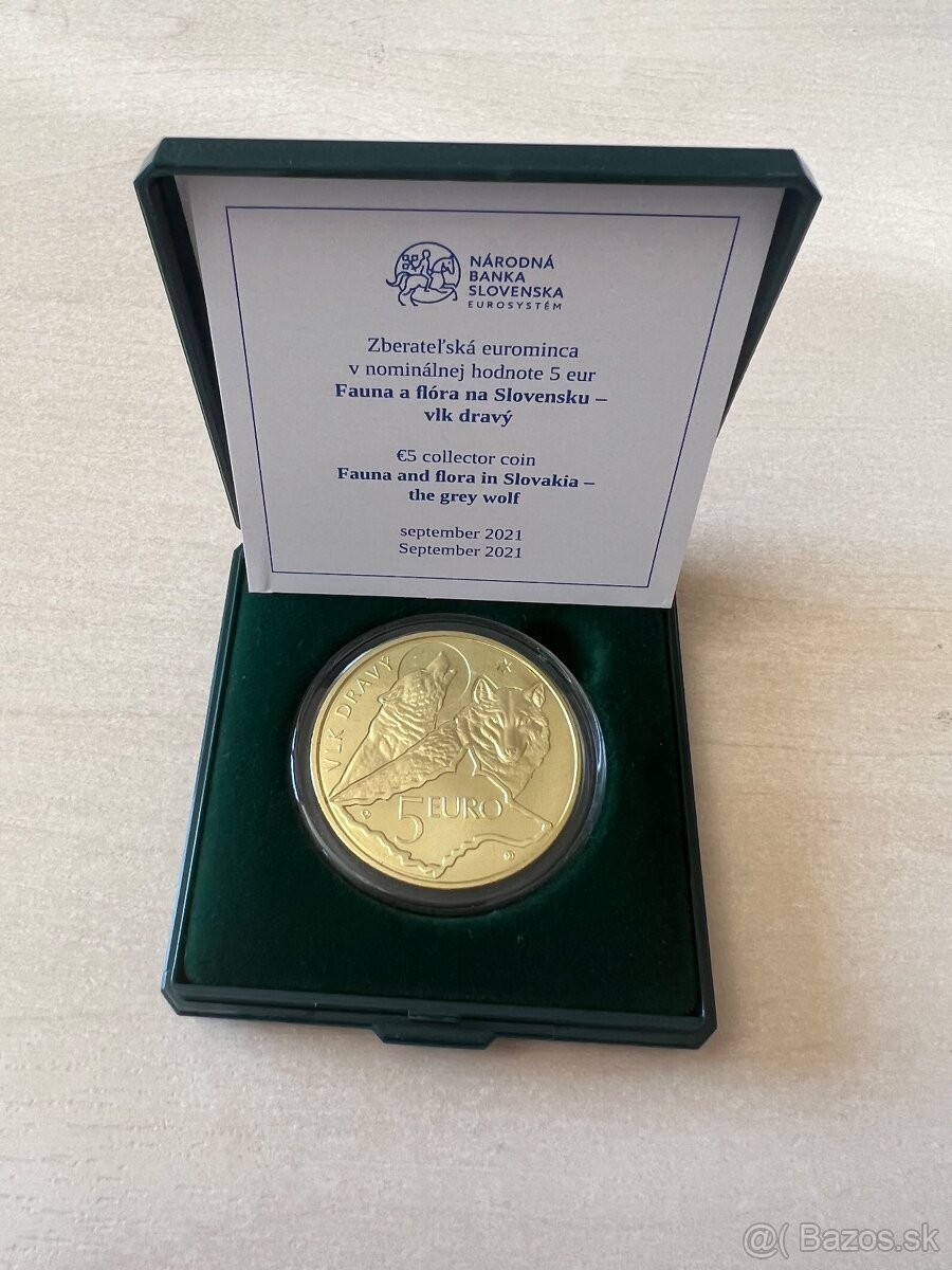 Minca 5€ 2021 VLK DRAVÝ