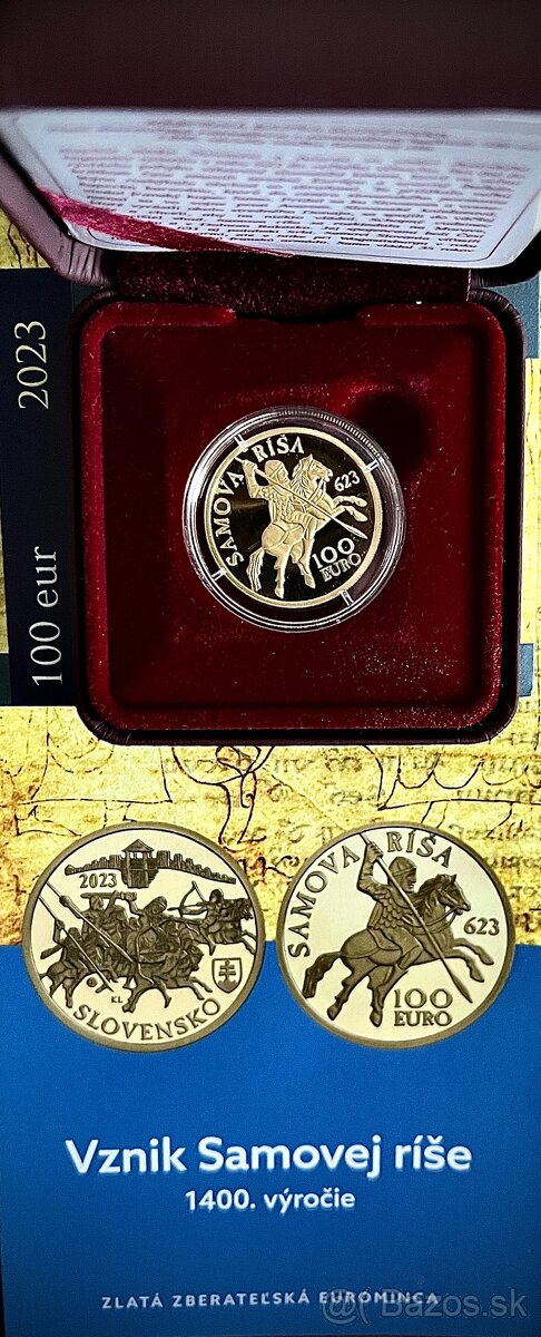 Zlatá minca 100 eur -Samova ríša