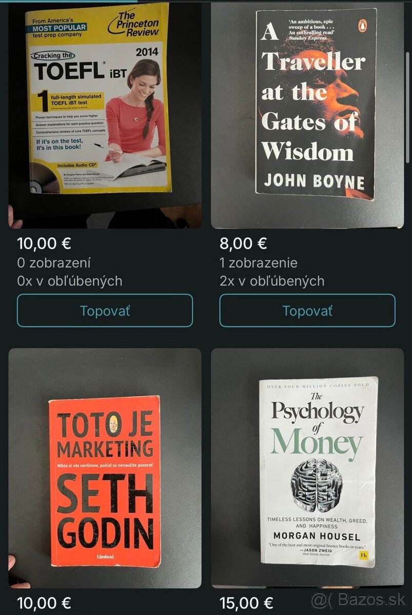 Knihy na predaj TOEFL