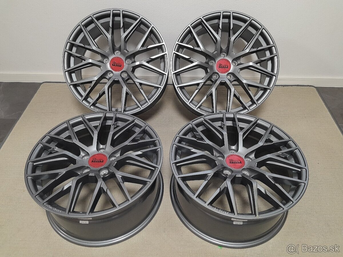 Alu disky R18 5x112 Et30 8J MAM RS4 PP Seat Audi Vw Škoda