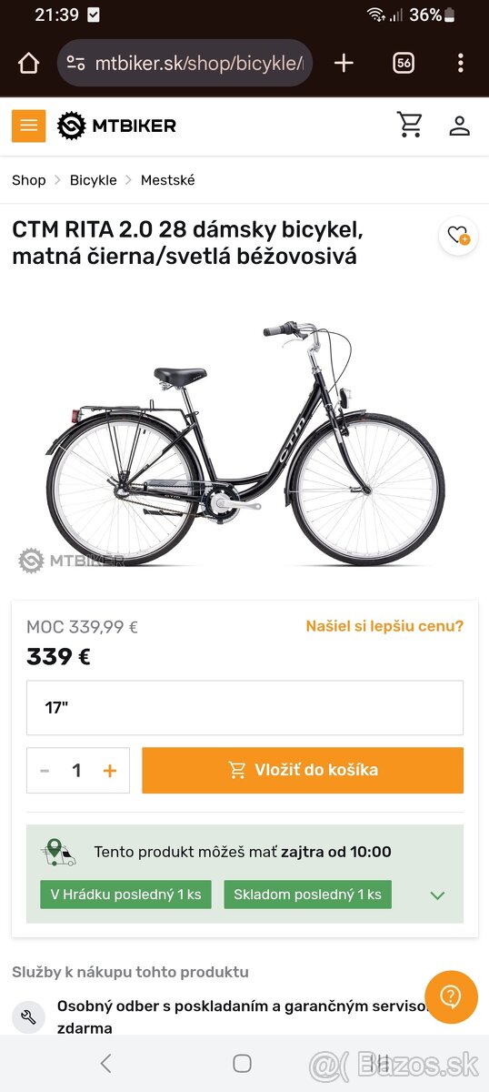 Ctm bicykel nový
