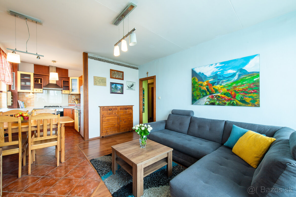 Prenájom 3i. byt zariadený, 6m loggia, WIFI - Terasa, Košice