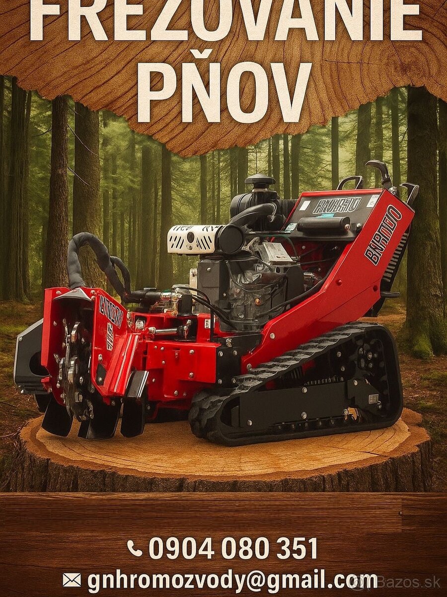 frézovanie pňov