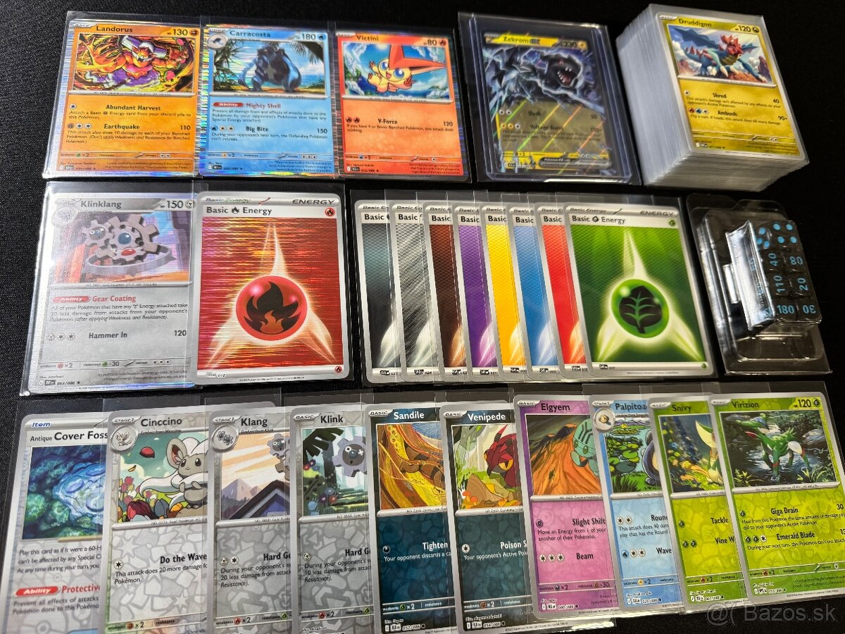 Pokemón MEGA balík G: 100ks kariet v obaloch s EX a darček