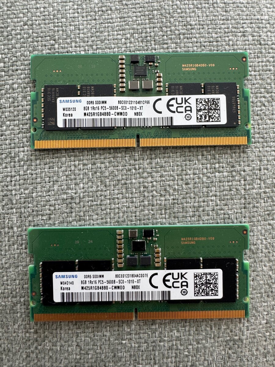 RAM SO-DIMM 16 GB KIT DDR5 5600 MHz CL46 Samsung