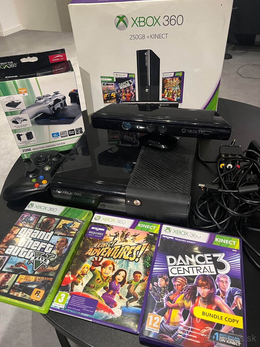 Xbox 360, 250GB + KINEKT