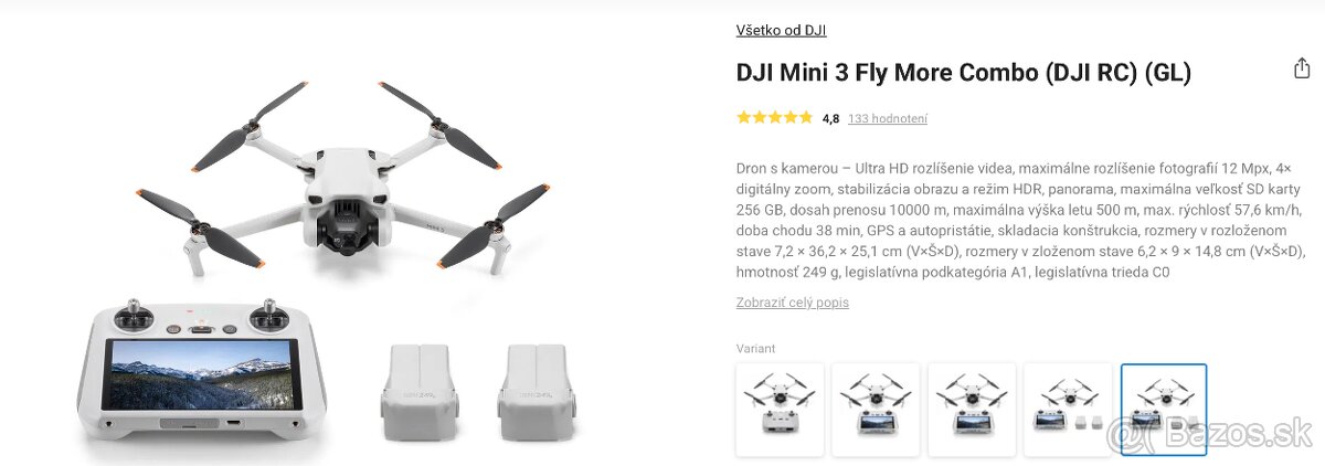 Predám dron DJI Mini 3 PRO