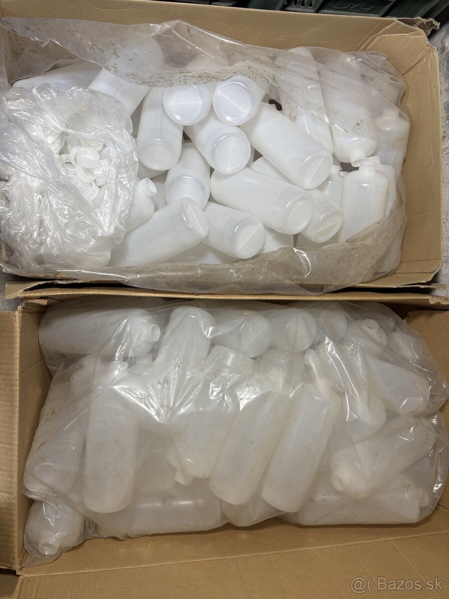 Nové plastové 1l fľaše