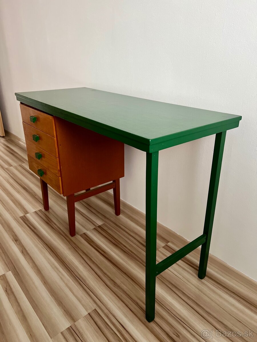 Retro písací stôl – veľmi dobrý stav