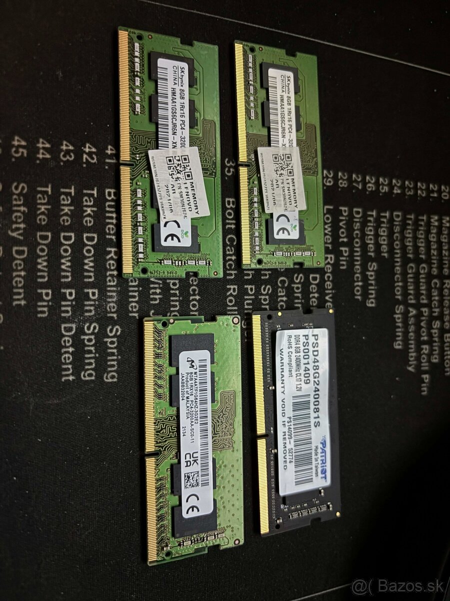 DDR4 SODIMM rôzne