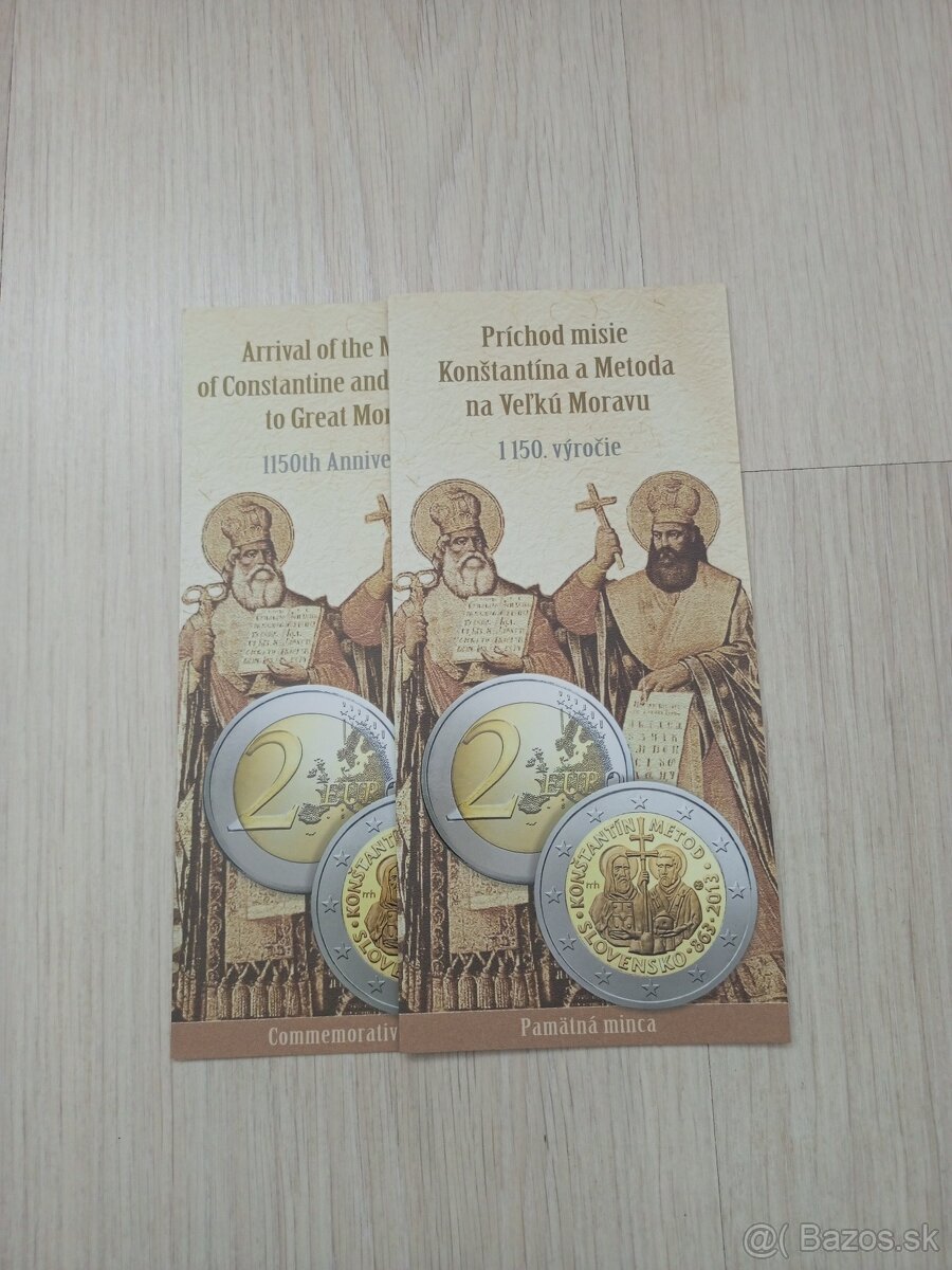 2€ Konštantín a Metod