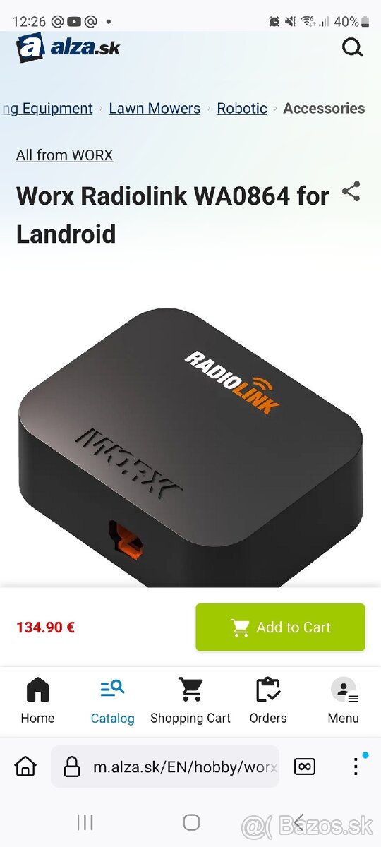 Worx WA0864 Landroid Radiolink
