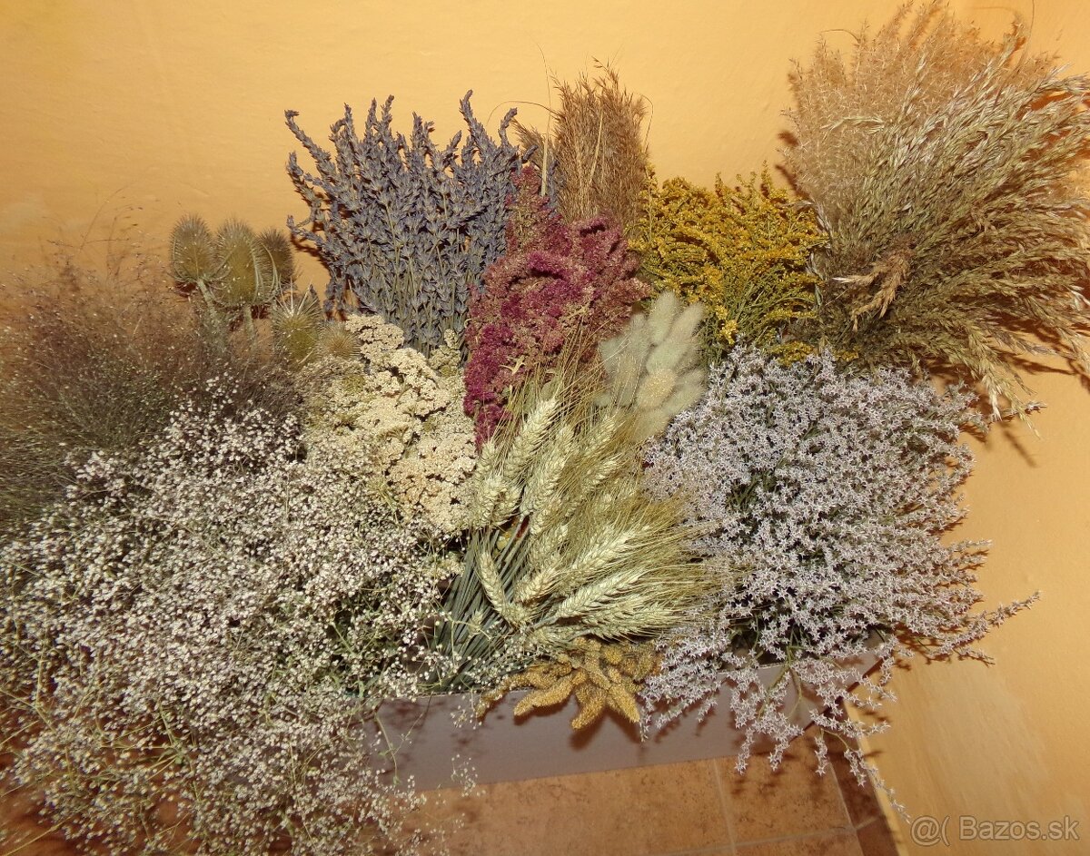 SUŠENÉ KVETY NA ĎALŠIU TVORBU