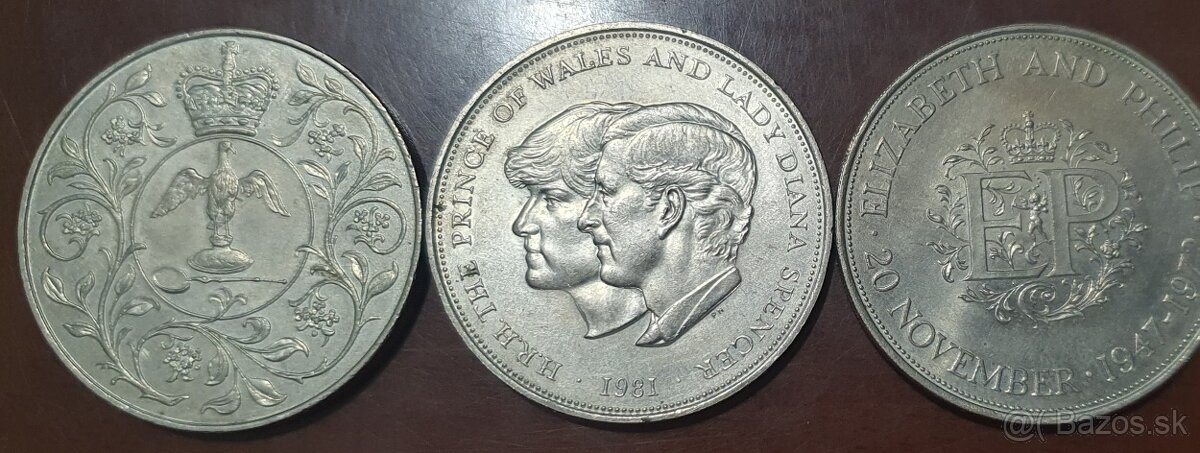 Pamätné anglické mince