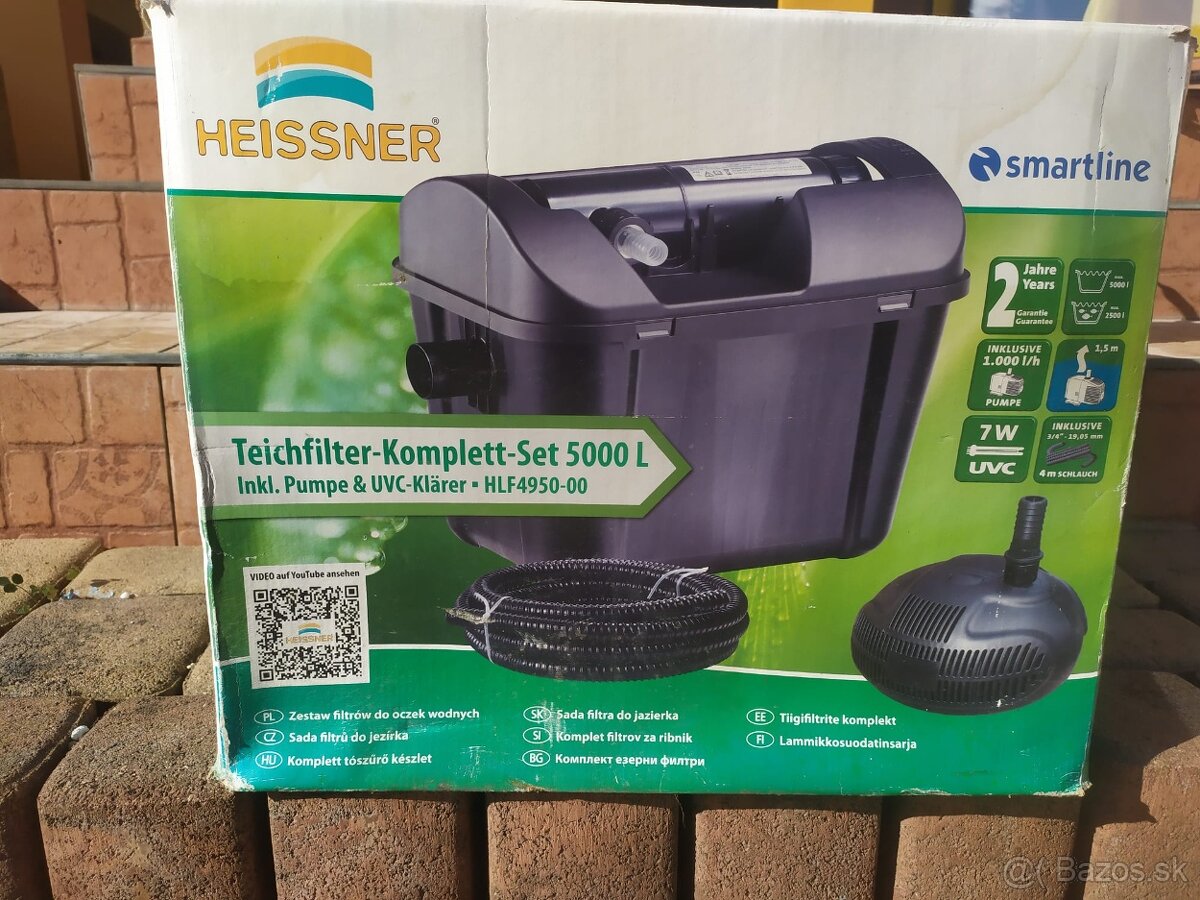 HEISSNER Prietokový filtračný set do jazierka 5000l