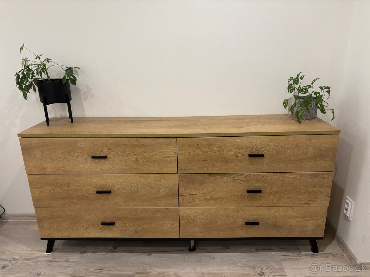 Komoda 180cm dub lefkas