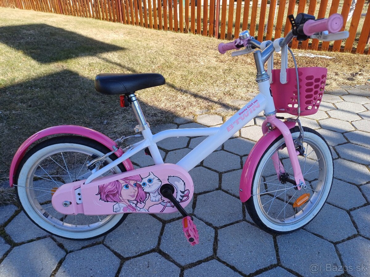 dievčenský bicykel BTWIN 16-palcový