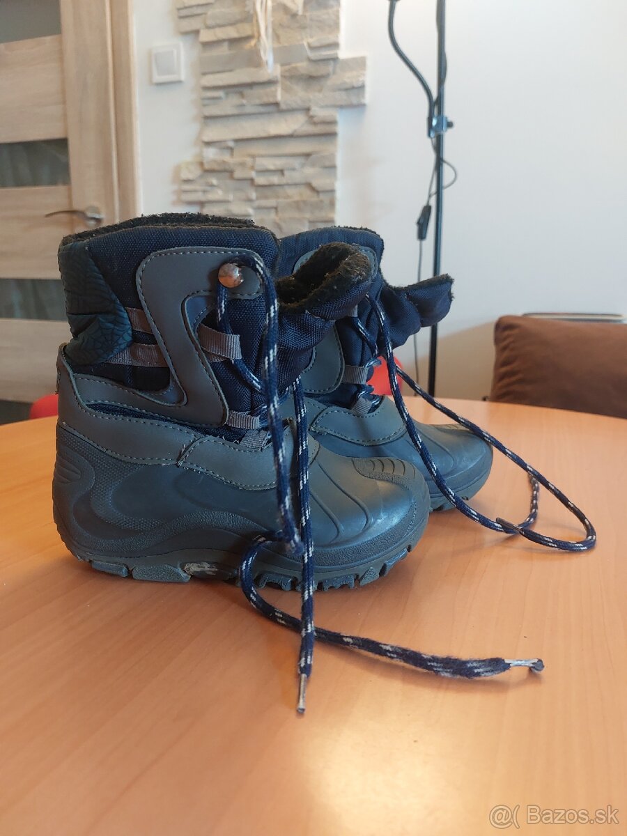 Detske zimne zateplene nepremokave cizmy velkost 29