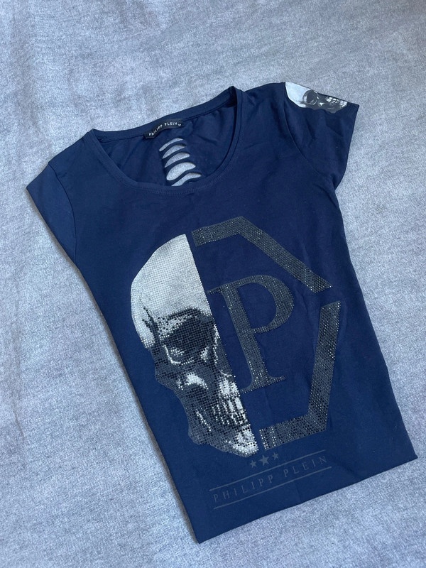 Philipp Plein dámske tričko – modré, veľkosť M