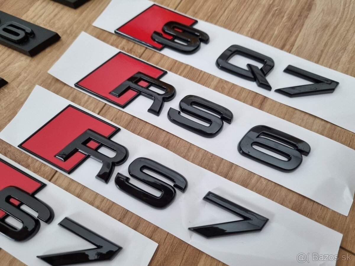 Napis logo znak - S3 RS3 S4 RS4 S7 RS7 RS6 SQ8 SQ7 SQ5 S8