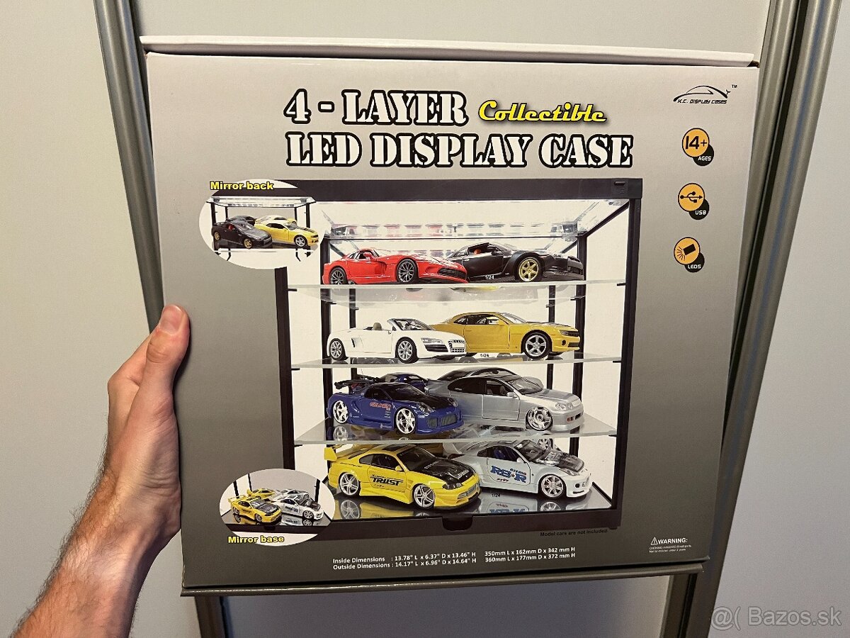 LED Vitrinka na auto modely