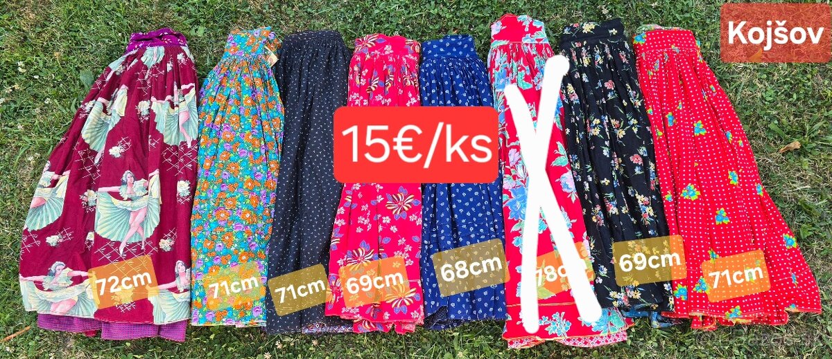 Stary kroj rozne suknicky sukne