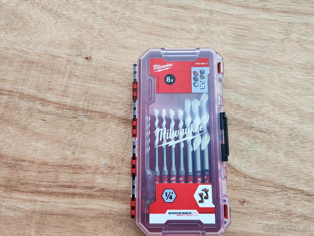 MILWAUKEE Sada vrtákov Multimateriál HEX - 8 ks