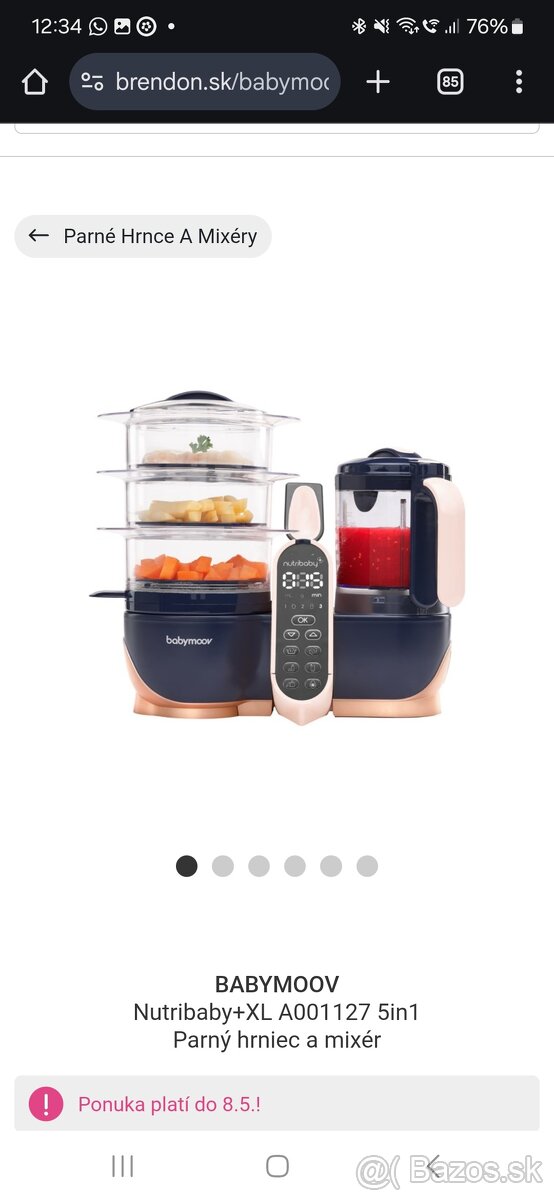 babymoov nutribaby XL MIXER NOVY ZABALENY V ZARUKW