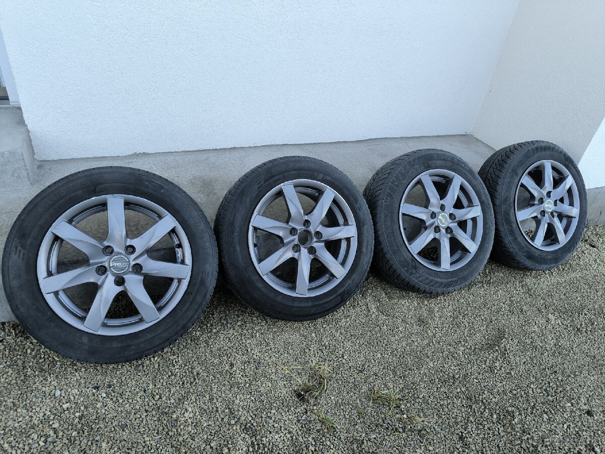 Zimné pneu na alu diskoch R15