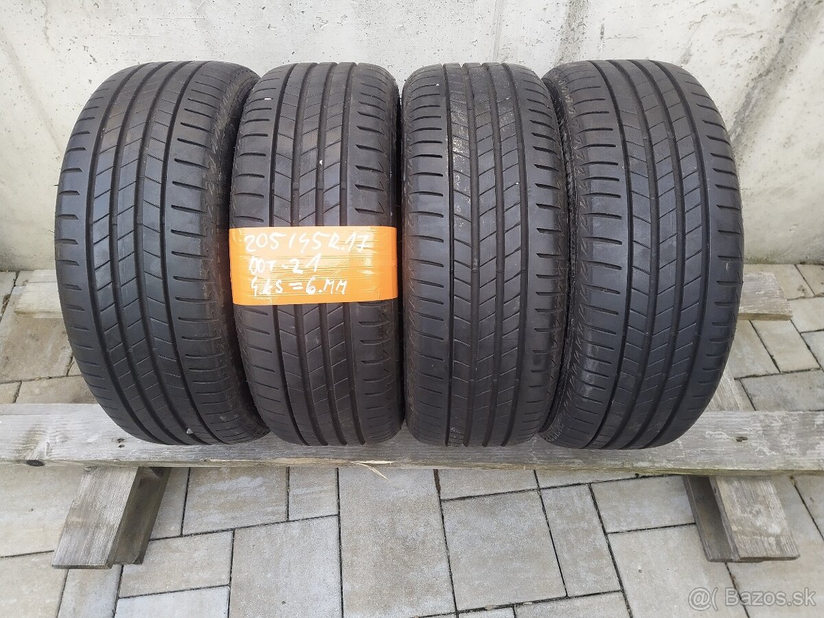 205/45 r17 Bridgestone letne 4.ks doveziem