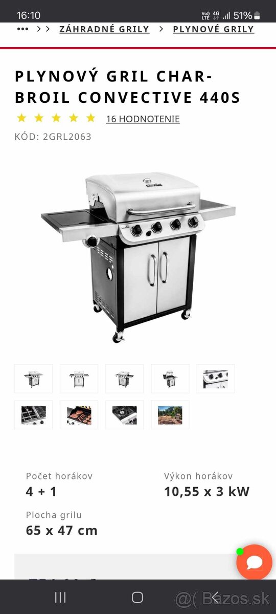 Plynový grill