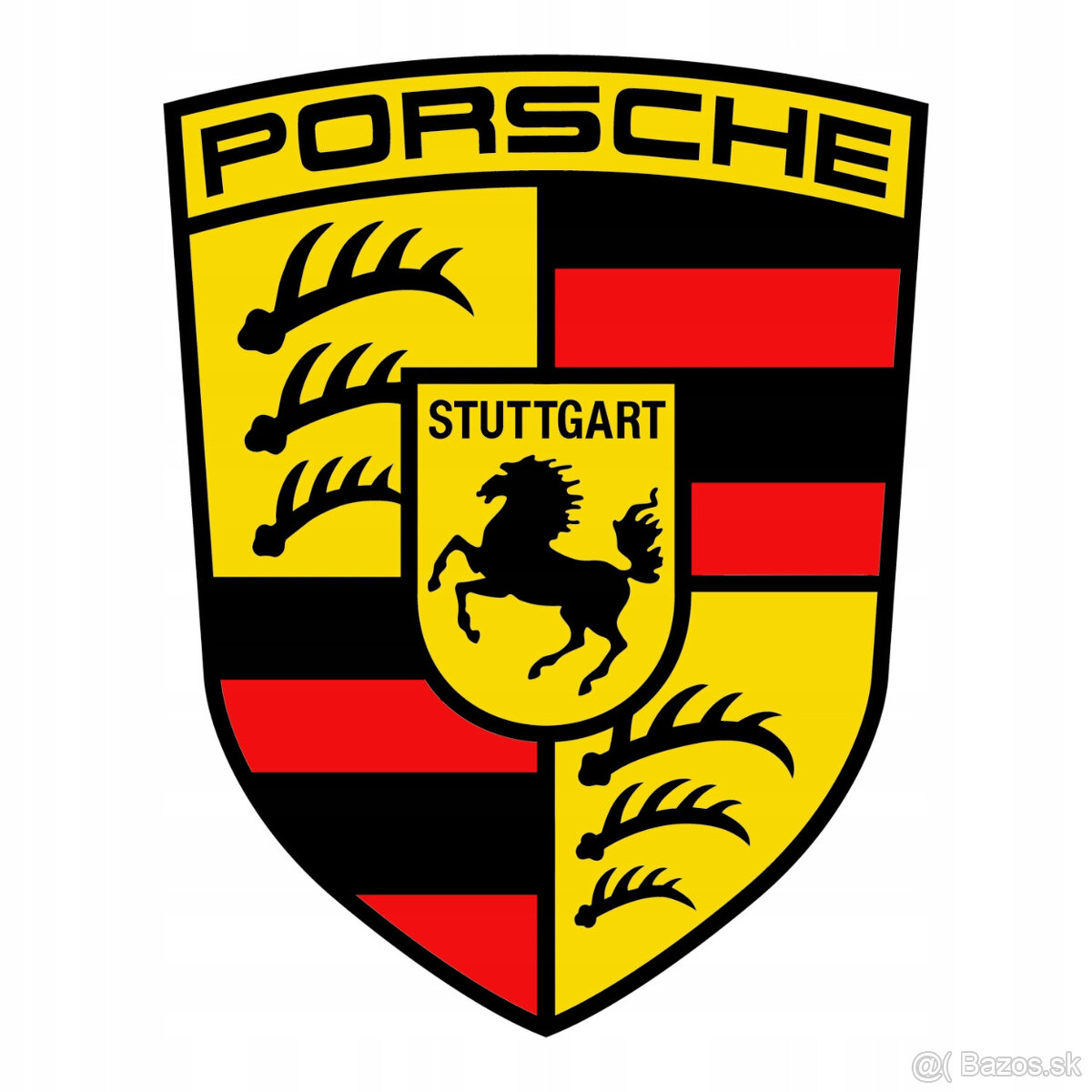 Logo Porsche a Mercedes-Benz na plátne