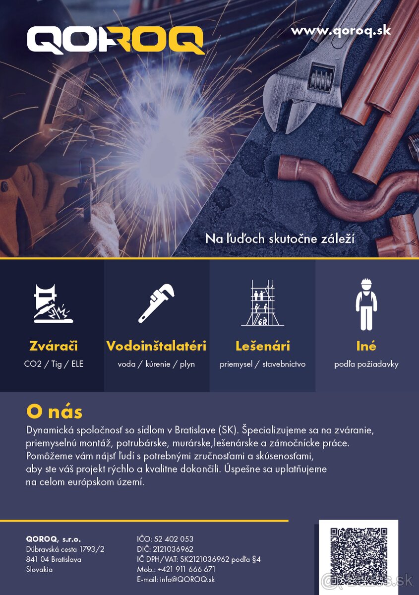 ZVÁRAČ-ZÁMOČNÍK DO TALIANSKA