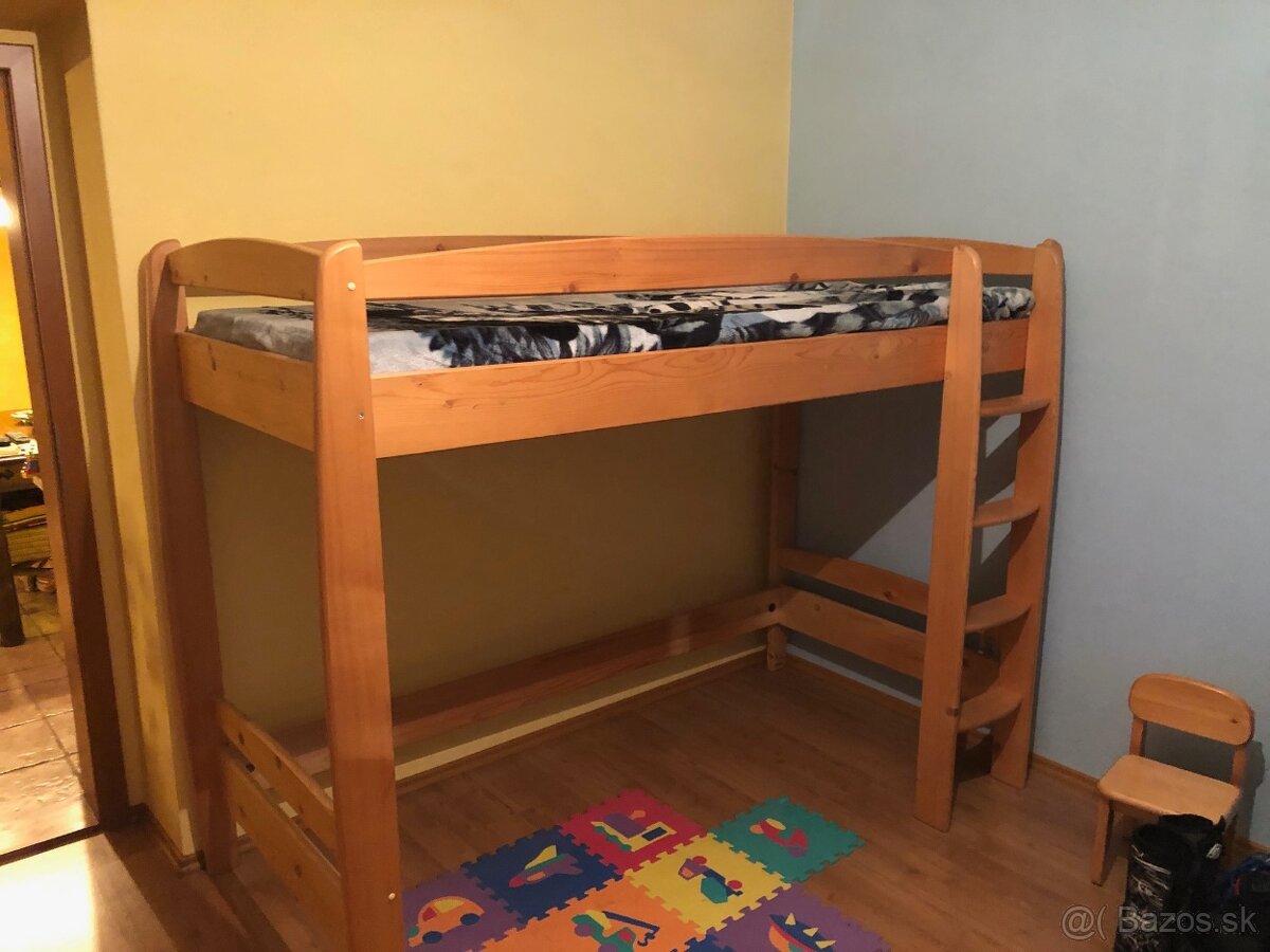 Poschodova postel masiv
