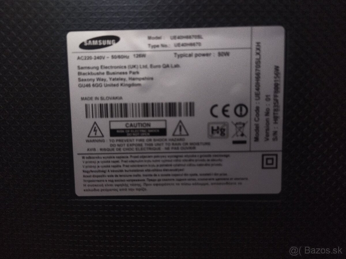 Televízor Samsung na predaj
