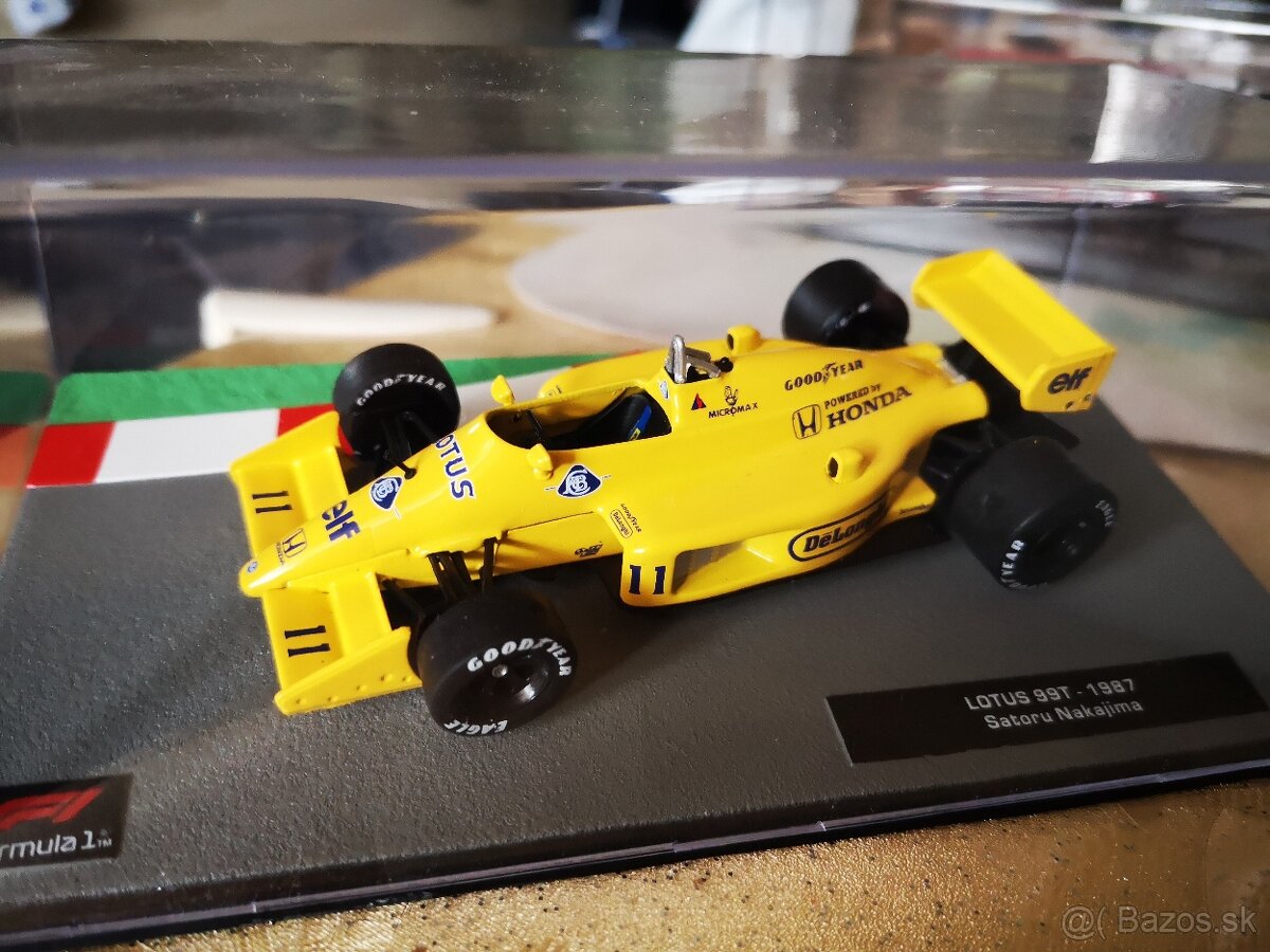 Predám kovový model formule 1 Lotus 99T - 1987, 1:43