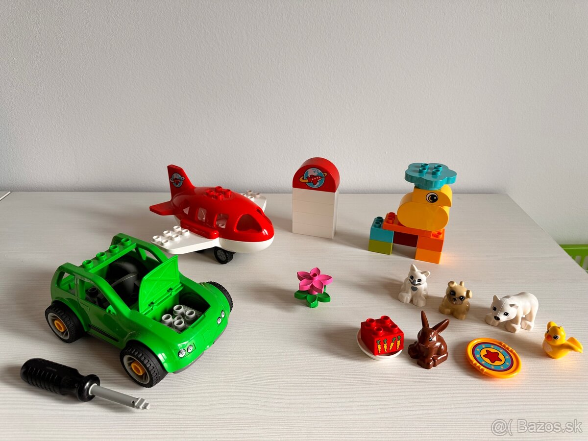Lego duplo lietadlo auto zvieratka