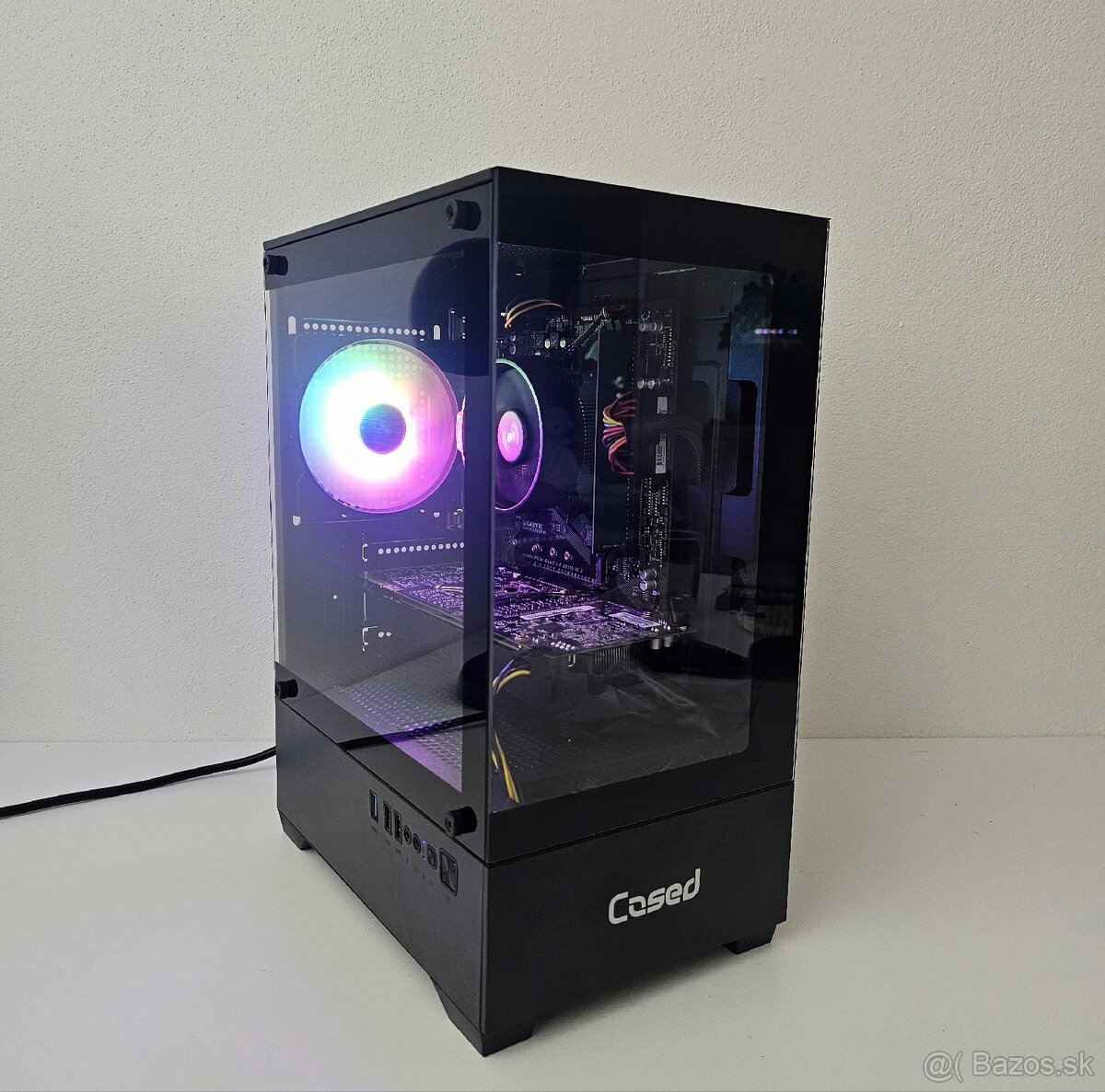 Herný PC Ryzen 5500 GTX 1070ti 8GB RAM 16 GB