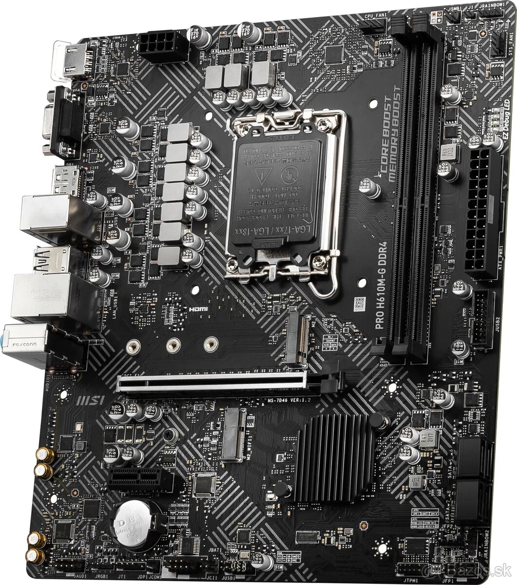 MSI PRO H610M-G socket intel 1700