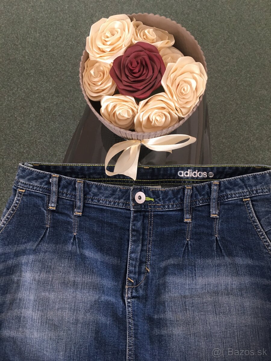 NOVÁ ADIDAS Neo originál damska jeansova sukna S/M