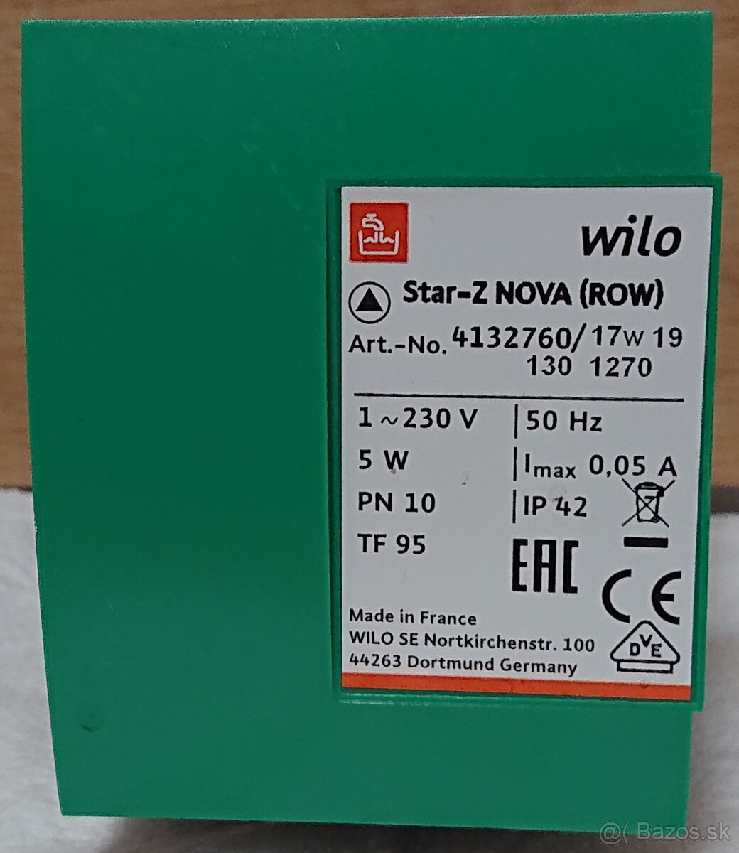 Wilo star z nova row obehové čerpadlo