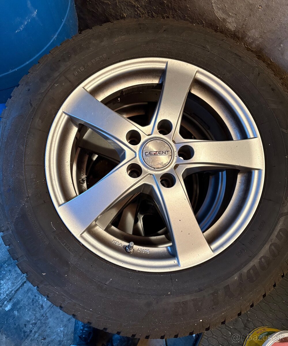 Pneumatiky Goodyear - 215/65R16 na ALU diskoch