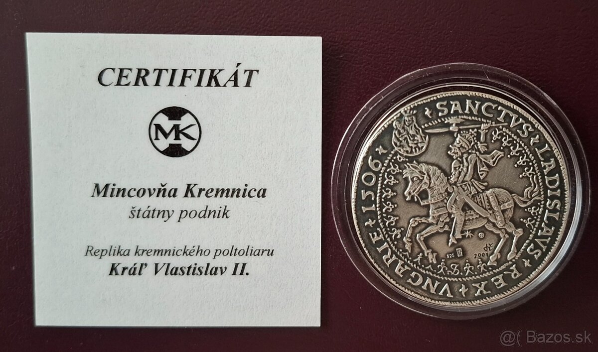 Vlastislav II. poltoliar replika.